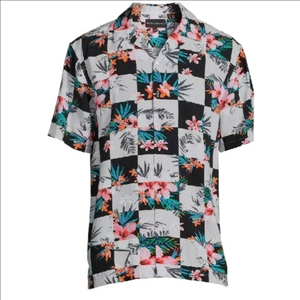 No Boundaries Floral Checkered Men's Shirt